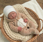 Muñeco Reborn Baby Amaranto Sweet Bear 20" Silicón Sólido 100%