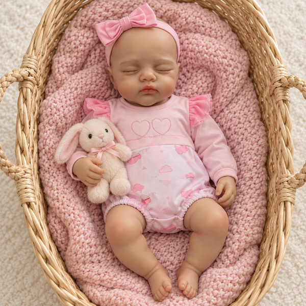 Muñeca Reborn Baby Rafaella 13" Silicón Sólido 100%