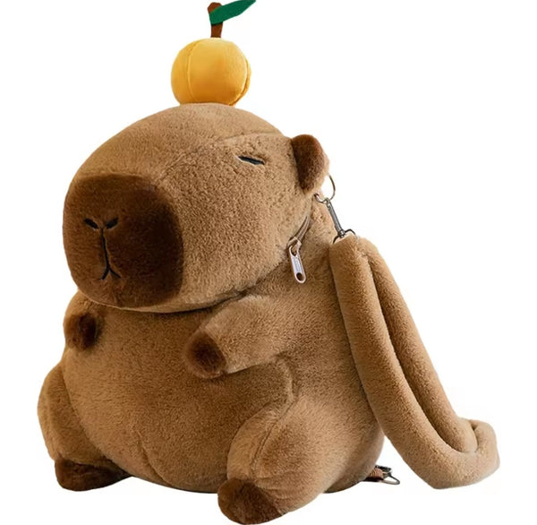 Backpack Capibara Funny Orange