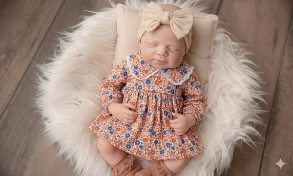 TOP OF LINE : Baby Valentina Bow 100% silicón