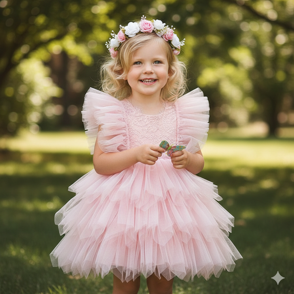 Fashion Girl Tutu Dress Rosa