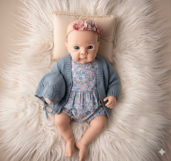 TOP OF LINE Baby Nerea in Blue 100% silicon