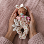 Mini Baby Reborn Luna Viajera 19 cm , 100% Silicón