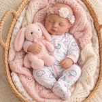 Muñeca Reborn Baby Julia Sweet Dreams 20" Silicón Sólido 100%
