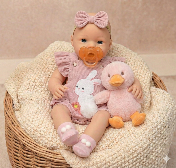 TOP OF LINE : Baby Antonella Sweet Easter Ojos Abiertos 100% silicón