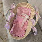 Cuna tejida Sweet Pink Ribbons