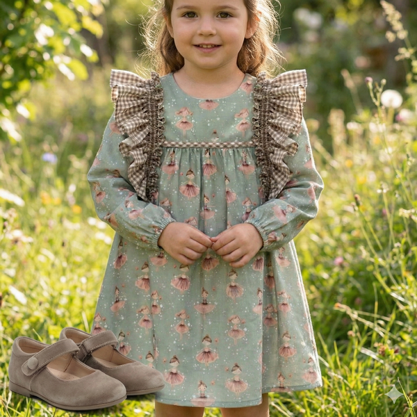 Vestido Infantil Familia Purpurina