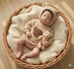 TOP OF LINE : Baby Allan Sweet Bear 100% silicón