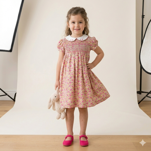 Vestido Punto Smock Gala Kids