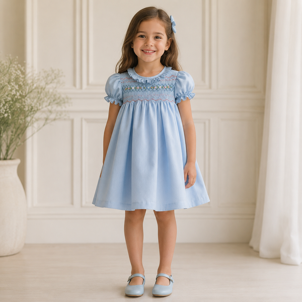 Vestido Punto Smock Cannes
