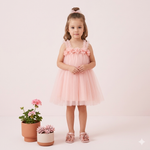 Flower Girl Dress Light Pink(No incuye diadema)
