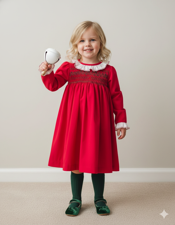 Vestido Punto Smock Ariel