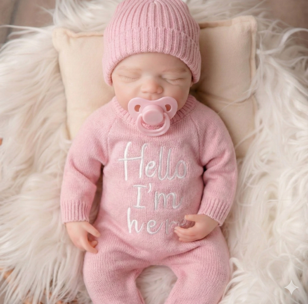 TOP OF LINE: Baby Amaranta Hello Mood 100% silicón