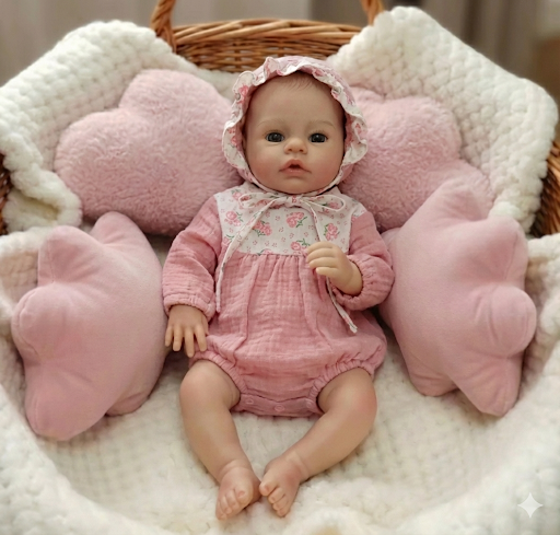 Baby Lola in Summer Romper 100% silicón