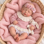 Muñeca Reborn Baby Anna  18" Silicón Sólido 100%