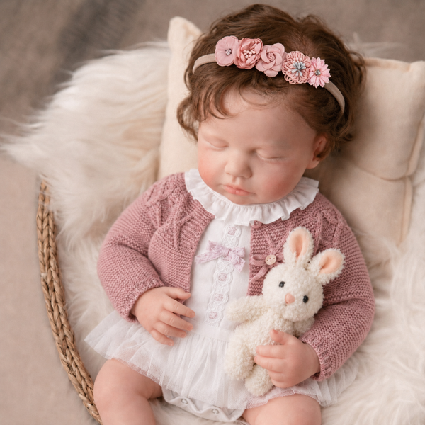Muñeca Reborn Baby July Tutú Dress 20" Silicón Sólido 100%
