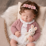 Muñeca Reborn Baby July Tutú Dress 20" Silicón Sólido 100%