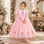 Vestido Princesa Rosa