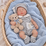 Muñeco Reborn Twin Baby Bruno  13" Silicón Sólido 100%