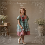 Vestido Niña Vintage Pink