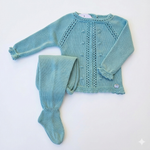 Set Trenzas Verde Lago