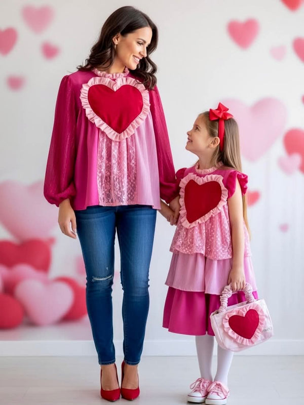 Blusa Dama Valentines Manga Larga