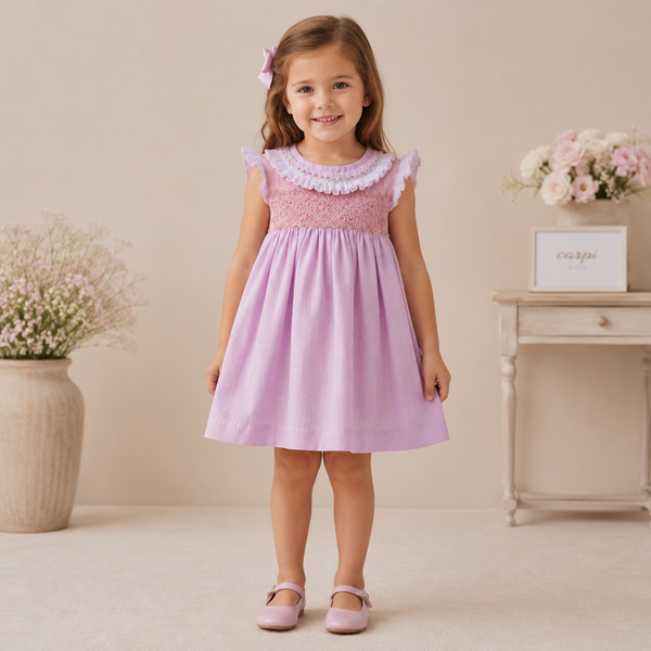 Vestido Punto Smock Lyon
