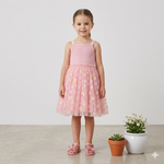 Flower Girl Dress Sunflower Pink