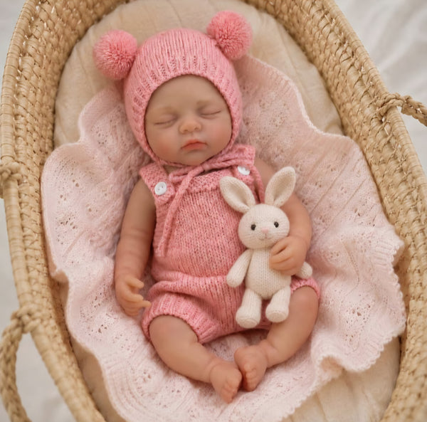 Muñeca Reborn Baby Isabela 13" Silicón Sólido 100%