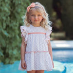 Vestido Infantil Familia Marina Coral