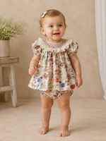 Vestido Punto Smock Blumen con Braguita