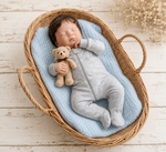 Muñeco Reborn Baby Brian Gray  Pijamas 20" Silicón Sólido 100%