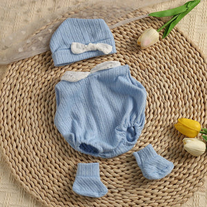 Romper Baby Blue  para bebes Reborn de 12 a 13 pulgadas ( no incluye muñeca)