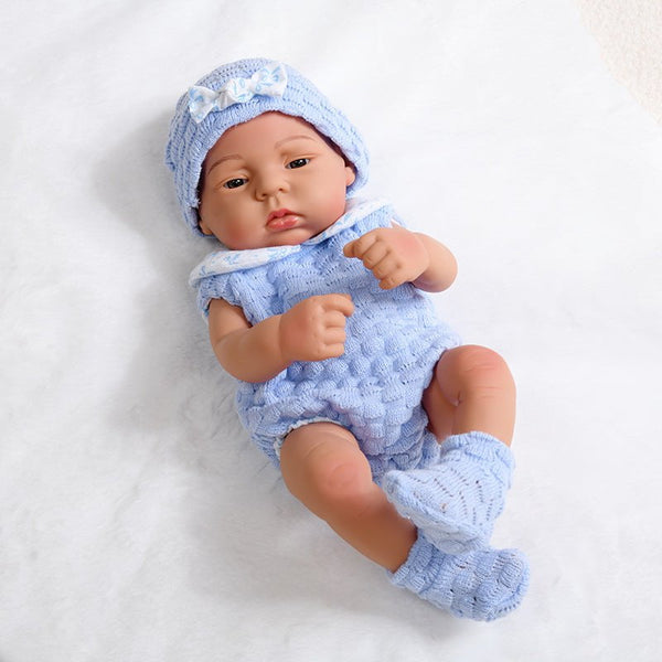 Romper Cotton Blue para bebes Reborn de 12 a 13 pulgadas ( no incluye muñeca)