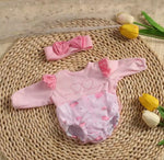 Romper Rosa para bebes Reborn de 12 a 13 pulgadas