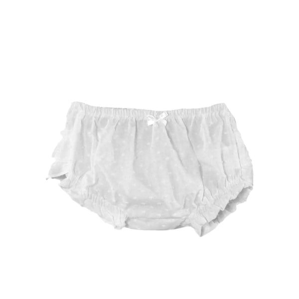 Ropa Braguita Bebé Plumeti Color Blanco