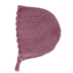 Capota de Punto Rosa Empolvado