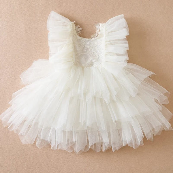 Ropa Fashion Girl Tutu Dress Blanco