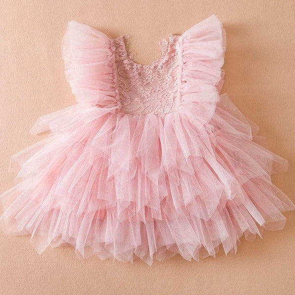 Ropa Fashion Girl Tutu Dress Rosa