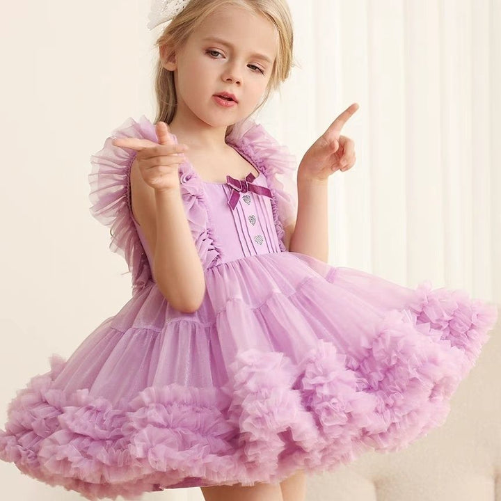 Ropa Flower Girl Tutu Dress Lavanda