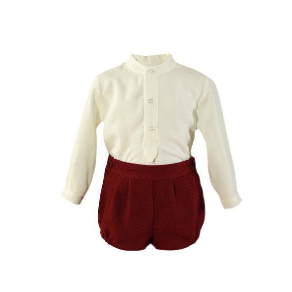 ROPA Set Bebé Wine Shorts