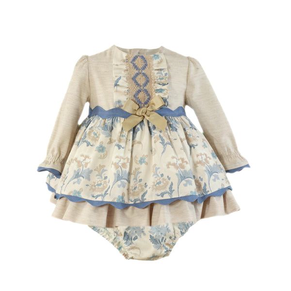 ROPA Vestido Bebe Vintage Bronze Bow