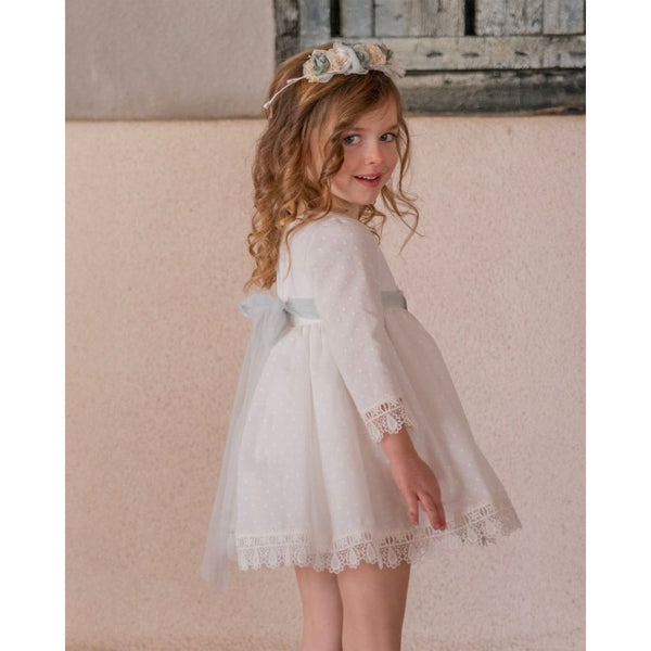 Ropa Vestido Ceremonia Lace Elegance Blue