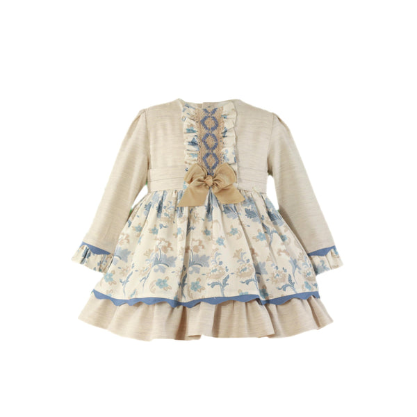 ROPA Vestido con Dibujos en Azul