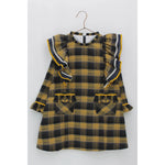 Vestido Cuadros Con Volantes