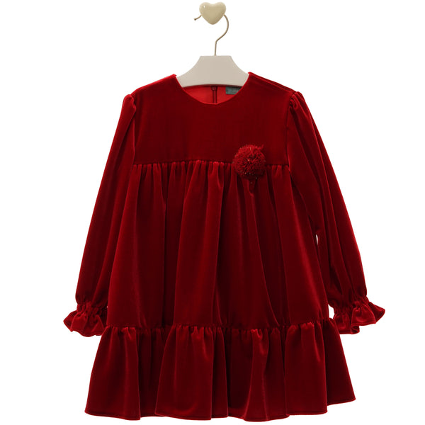 ROPA Vestido Familia Valentino Rojo