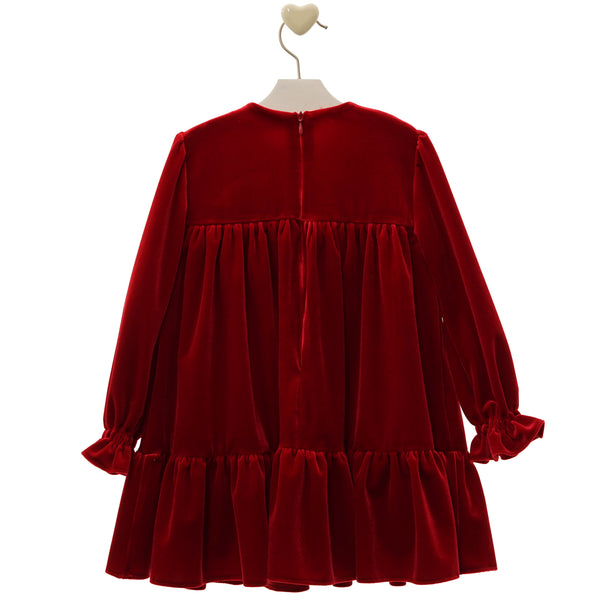 ROPA Vestido Familia Valentino Rojo