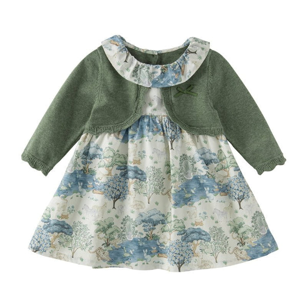 ROPA Vestido Green Print