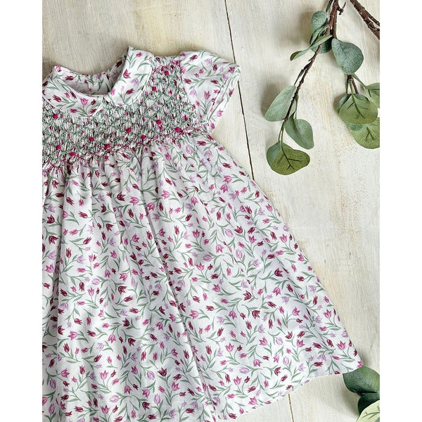 Ropa Vestido Punto Smock Flores Sara