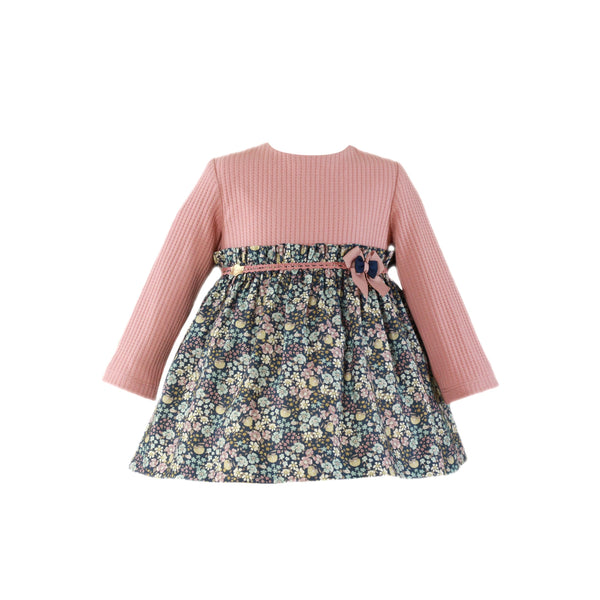 ROPA Vestido Rosa Rubor Estampado Floral